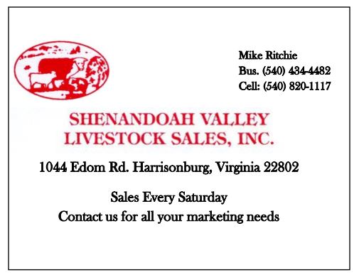 Shenandoah Valley Livestock Sales