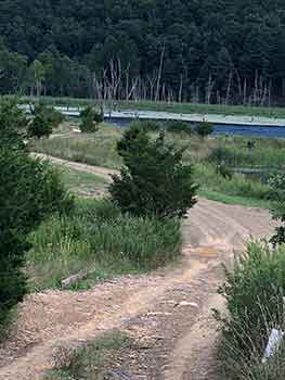 Kimsey Run Lake Dirt Side Road